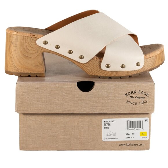 Kork-Ease Women's Tatum Leather 2-3/4" Heel Winter White, 10M US - Picture 8 of 13